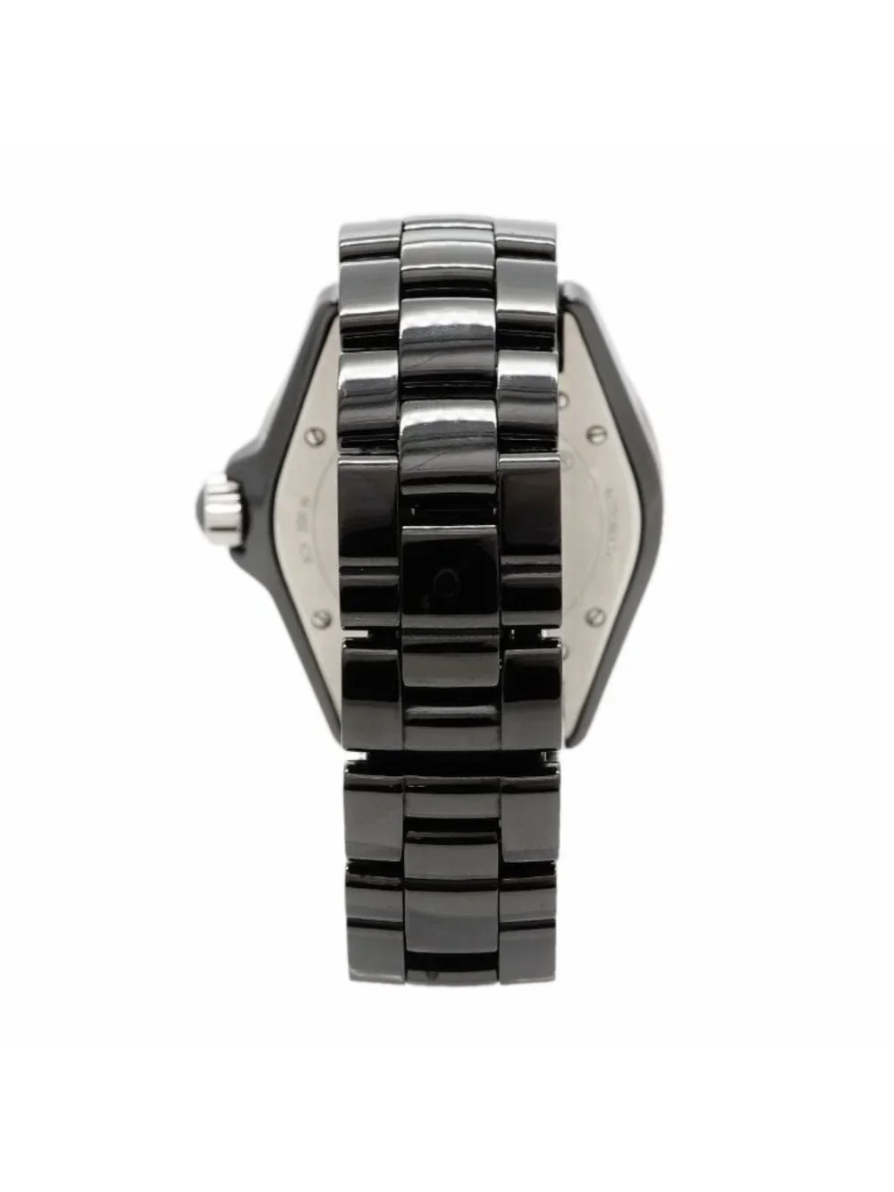 Chanel Diamond Black Dial Watch